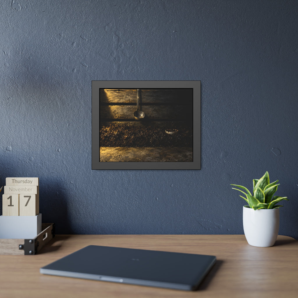 "The Rim in the Black": A Garabaggio Framed Print